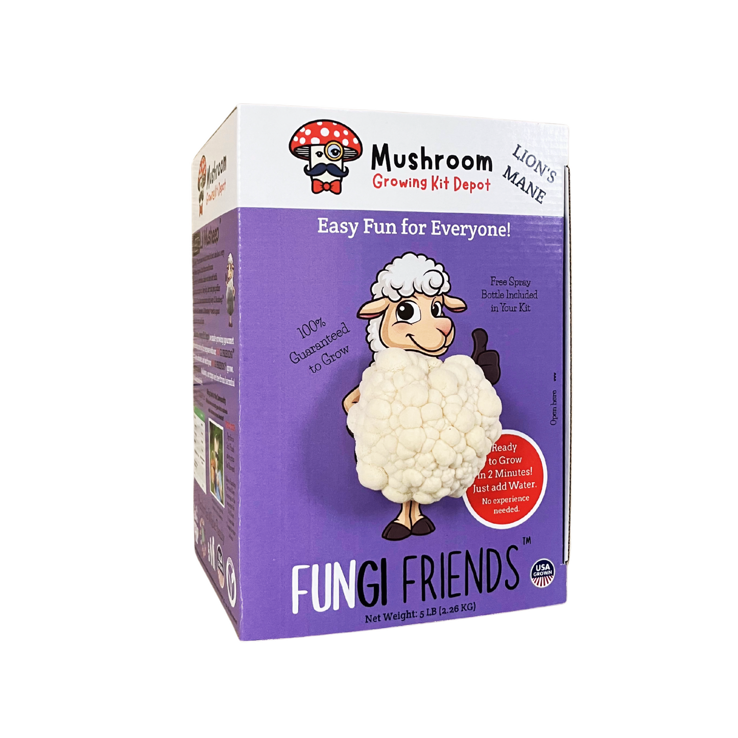 Lil Musheep - Lion's Mane Mushroom Grow Kit - 5 LBS (with box)