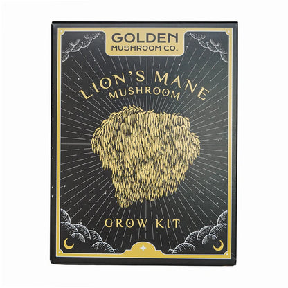 3 LBS mushroom grow kit from Golden Mushroom Co for growing lion's mane mushrooms at home. 